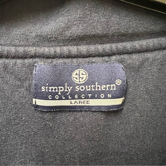 Simply Southern Quarter Zip Pullover Sweatshirt Large - Picture 3 of 4